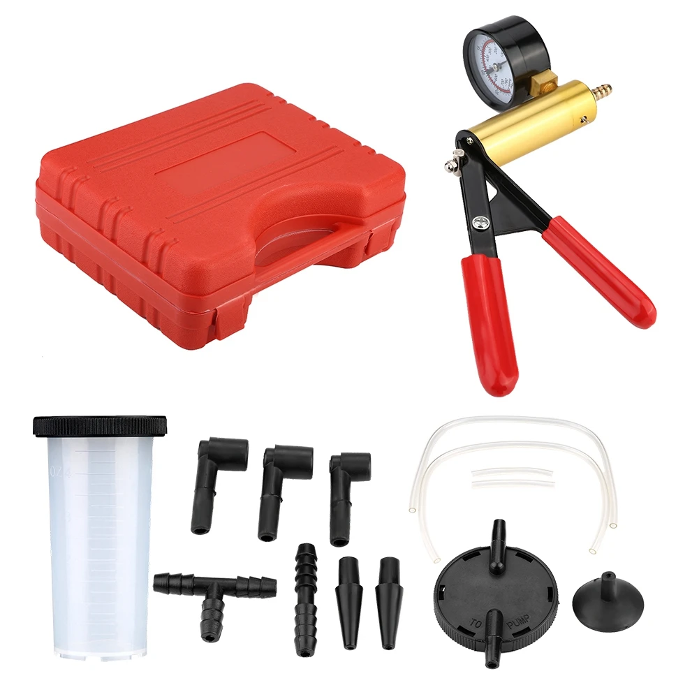Auto Hand Held Vacuum Pump Pressure Tester Kit Brake Bleeder Test Tool Car Accessories | Автомобили и мотоциклы