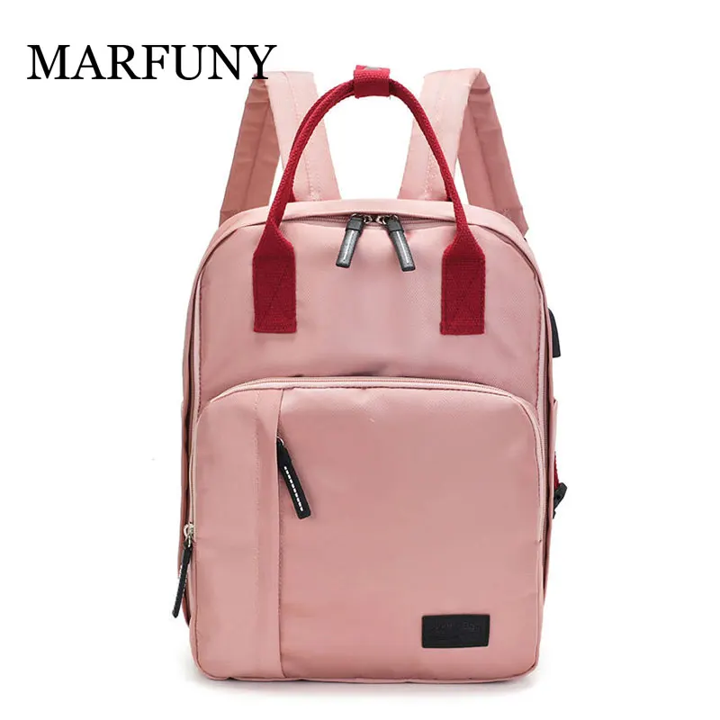 

MARFUNY 2019 New Women Backpack Canvas Large Capacity Travl Multi-function Bags Momy Backpack Shoulder Bag Female Casual Mochlia