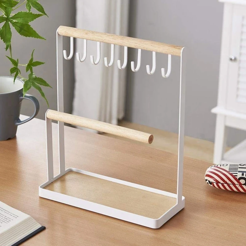 

Jewelry Rack Creative Jewelry Storage Rack Desktop Mobile Phone Stand Jewelry Display Rack Bracket Two-Layer Jewelry Rack