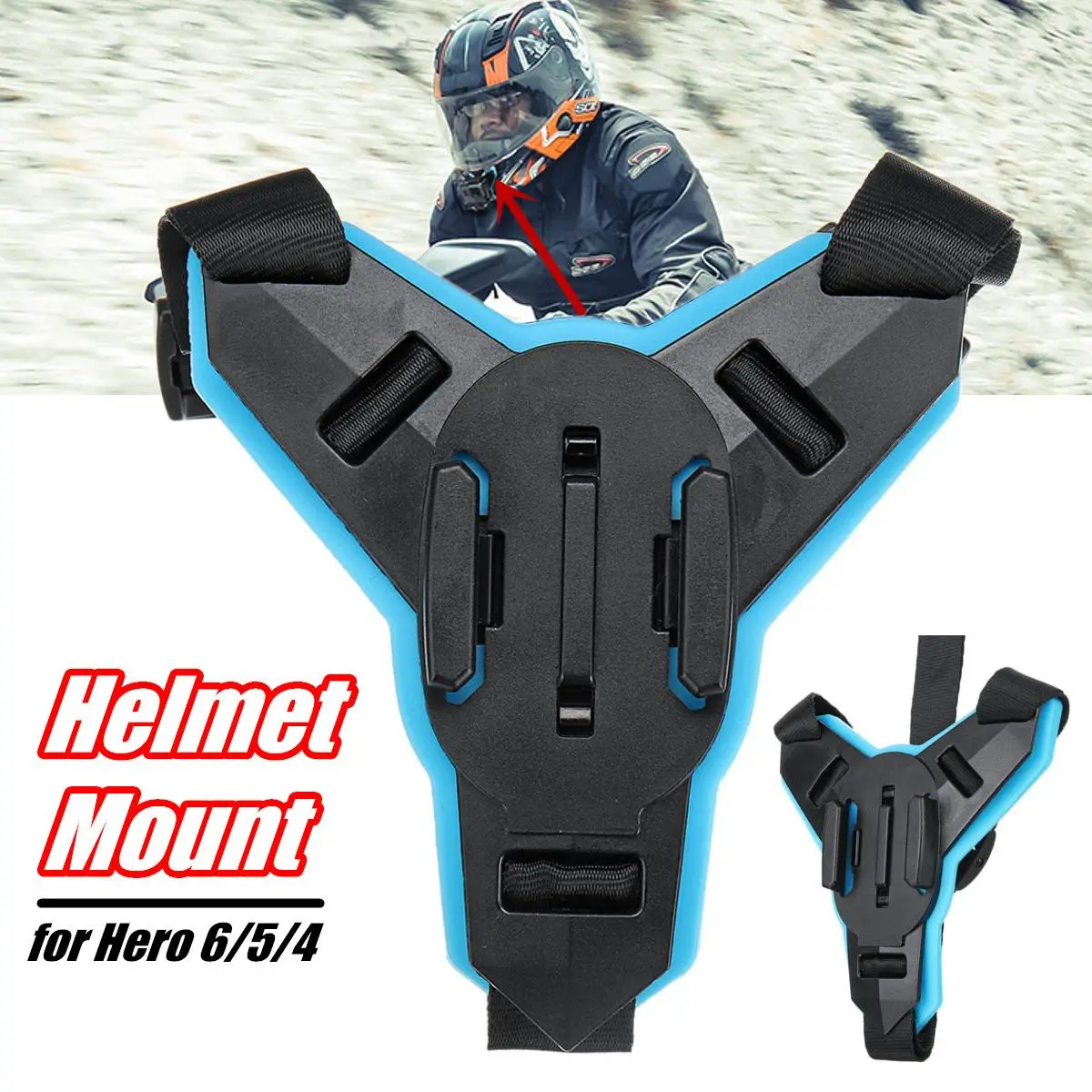 

Motorcycle POV Shots Full Face Helmet Chin Stand Mount Holder for Hero 6/5/4 Action Camera Accessories