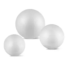 Casamento diy espuma bola decoração modelagem poliestireno isopor bola de espuma branco artesanato bolas para festa de natal decoração suprimentos