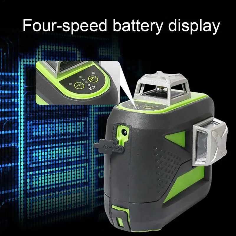 

12-line Wall Sticking Universal Line Instrument Balance Level Green Light 3D 360 Outdoor Vertical and Horizontal High-precision