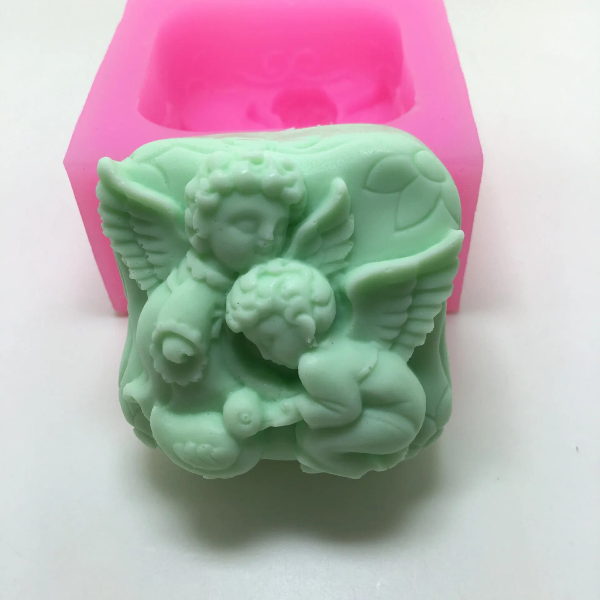 

abstract angel silicone mold cake decoration manual soap making mold