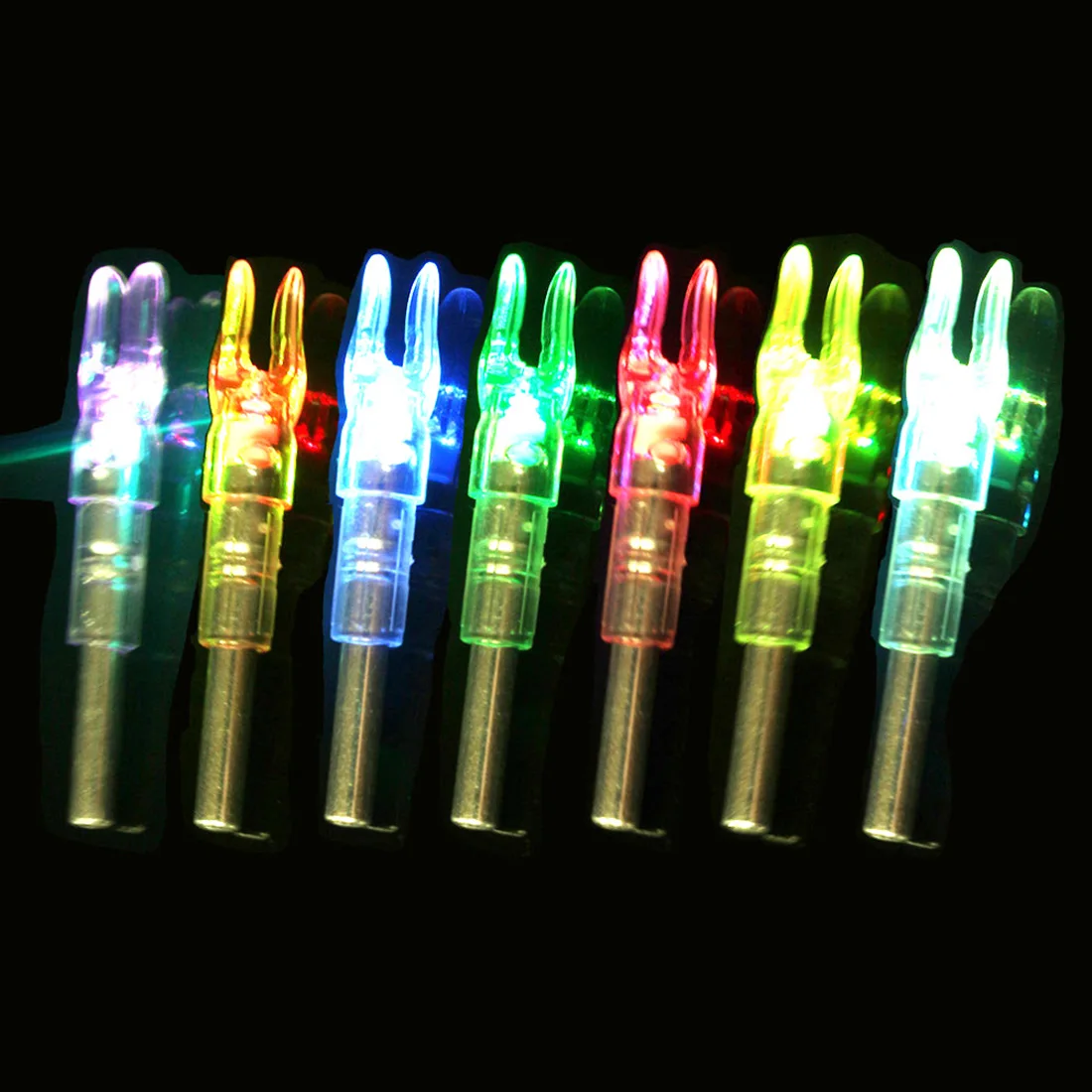 3 шт Автоматическая светящиеся хвостовики светодиодный осветительные наконечники для арбалетов для ID 6,20mm стрелки