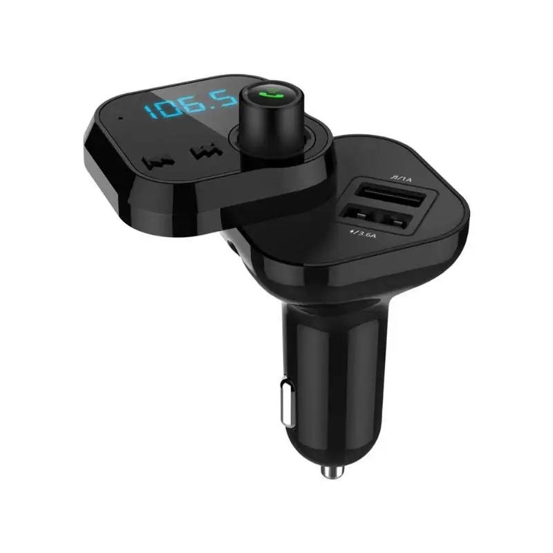 

VODOOL FM Transmitter Car Kit Aux Modulator Bluetooth Handsfree Car Audio MP3 Player Wireless Fast Charge Dual USB Car Charger