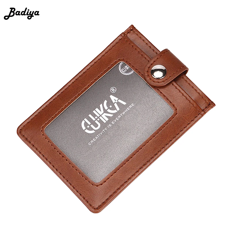

RFID Credit ID Card Holders Men PU Leather Short Mini Purse Driver License Case Leather Male Card Holder