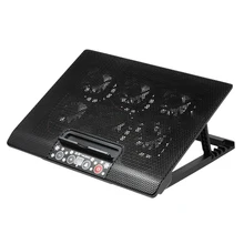 Nuoxi 12-17 дюймовый кулер для ноутбука охлаждающие колодки с двумя usb-портами 6 вентиляторов портативный NUOXI M8