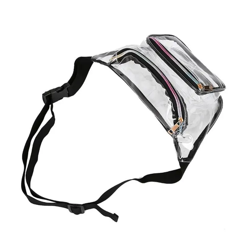 Прозрачный ПВХ Сумки на пояс Для женщин девушки сумка в стиле casual Fanny Pack Грудь