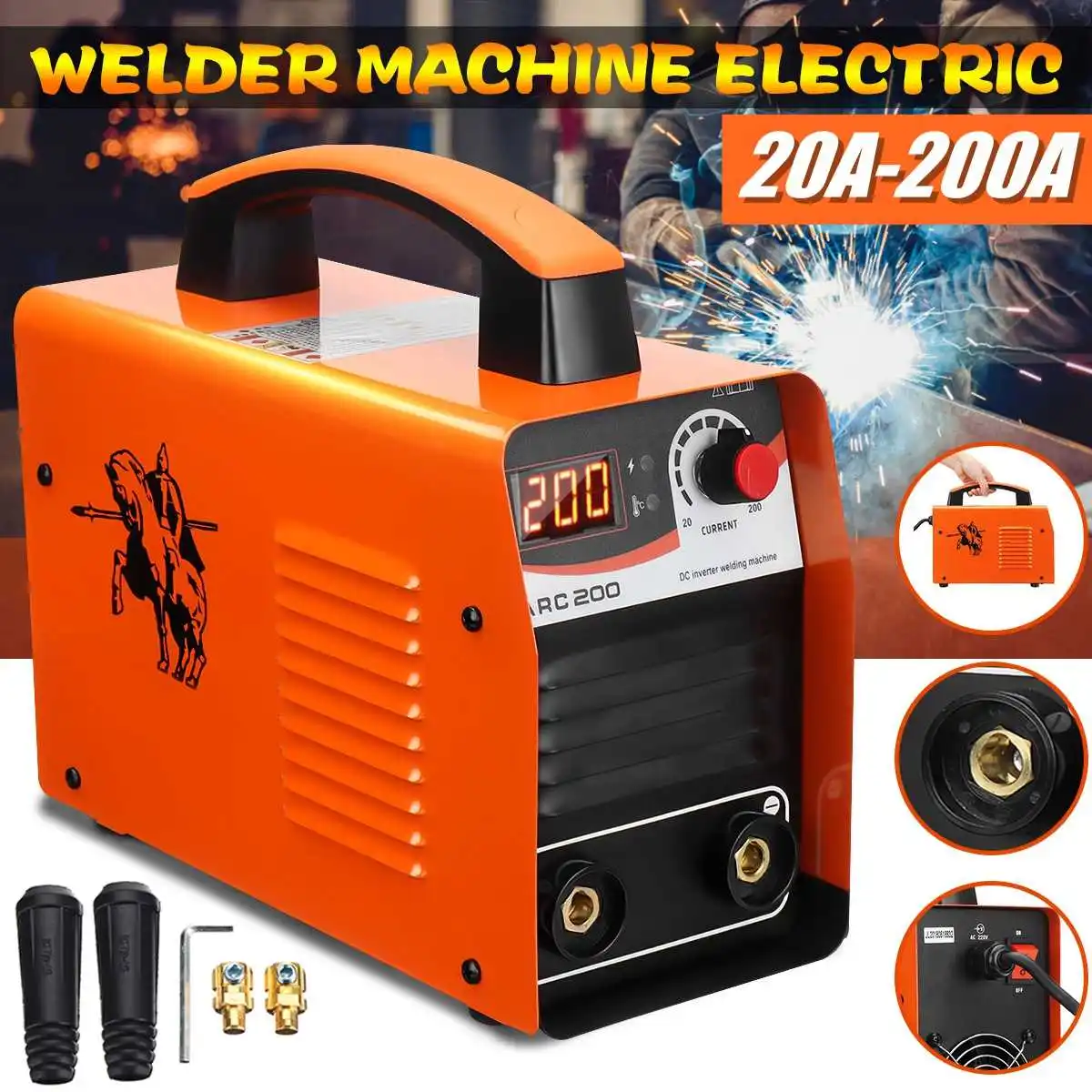 

20-200A 25KVA IP21 Inverter Arc Electric Welding Machine IGBT/MMA/ARC/ZX7 Welder for Welding Working and Electric Working