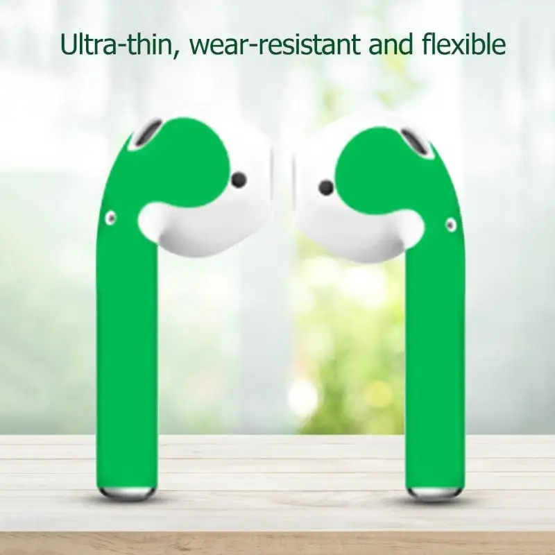 

Earphone PVC Removable Sticker Protective Adhesive Decal Film for Airpods can be used repeatedly without leaving residue