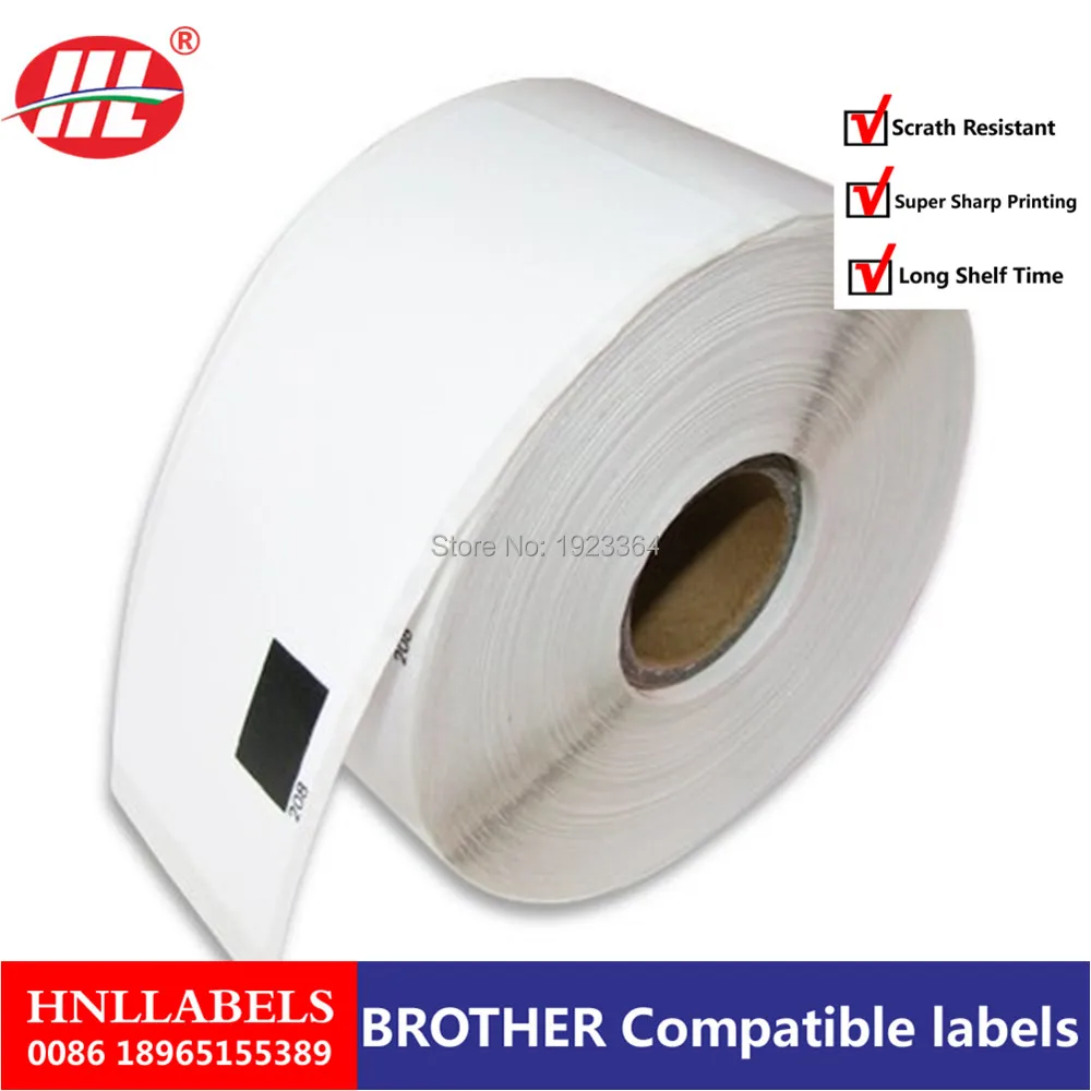 

200X Rolls Brother DK 11208 DK-11208 DK11208 DK1208 DK 1208 DK-1208 Compatible Labels 38mm x 90mm QL 570 580 700 720 1050 1060