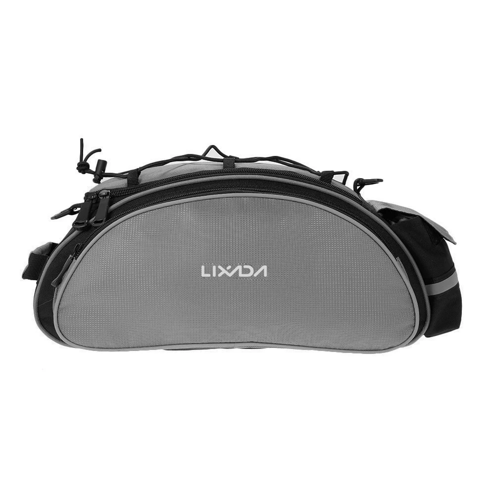 Discount Lixada 13L Multifunctional Bicycle Rear Seat Bag Outdoor Cycling Bike Rack Seat Bag Rear Trunk Pannier Backseat Bag Handbag 2