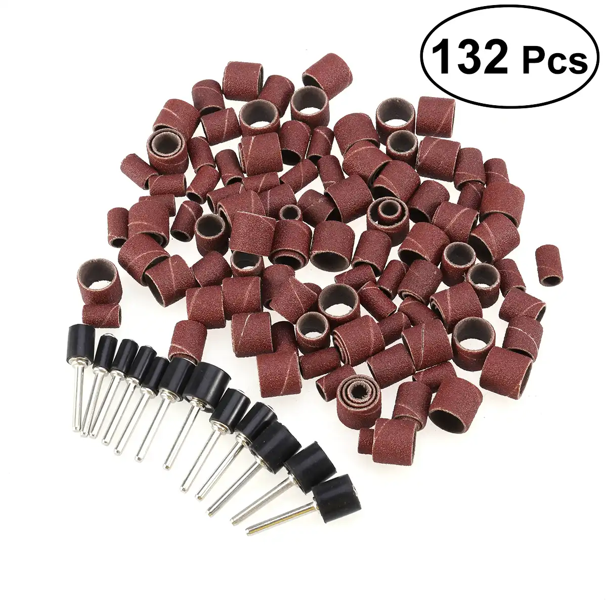 Drum Sanding Abrasive Sandpaper Drill Chuck Sander Grinding Wheel Tool Grit Set