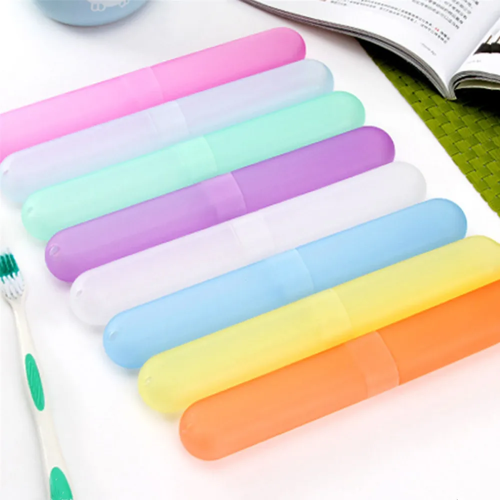 

Protect Toothbrush Tube Cover case Household Travel Candy Color Portable Dustproof Toothbrush Case Box