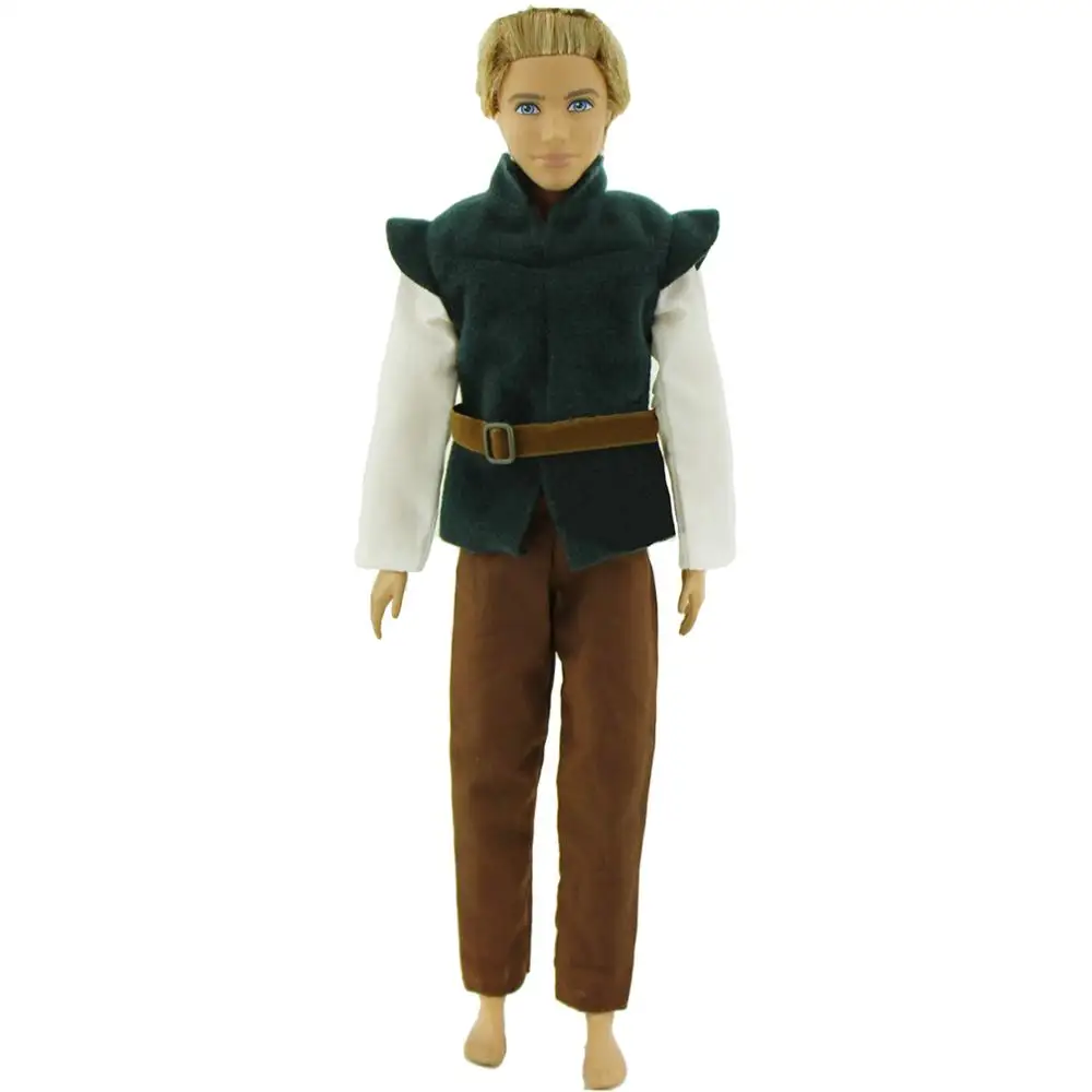 

1 set Doll Accessories Winter Exquisite Prince Wear Outfits Long Sleeve Clothes for Barbie Doll Ken Clothes for Rapunzel