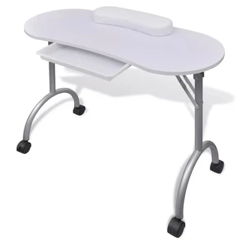 

vidaXL Foldable Portable Pedicure Manicure Nail Table Manicure Equipment For Nail Salon With Bag Beauty Salon Furniture