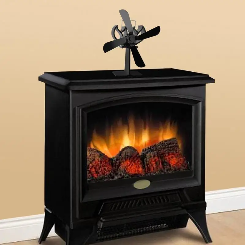 Promo Thermo Motive Fireplace Fan Heating Furnace Heat Powered