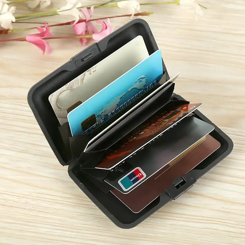 ISHINE Bank ID Anti Card Holder Packets Aluminum + Large