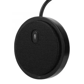 

Hot Sale M2 Wired 360 Degree Pickup Audio Video Omnidirectional Microphone Desktop Conference Computer Black