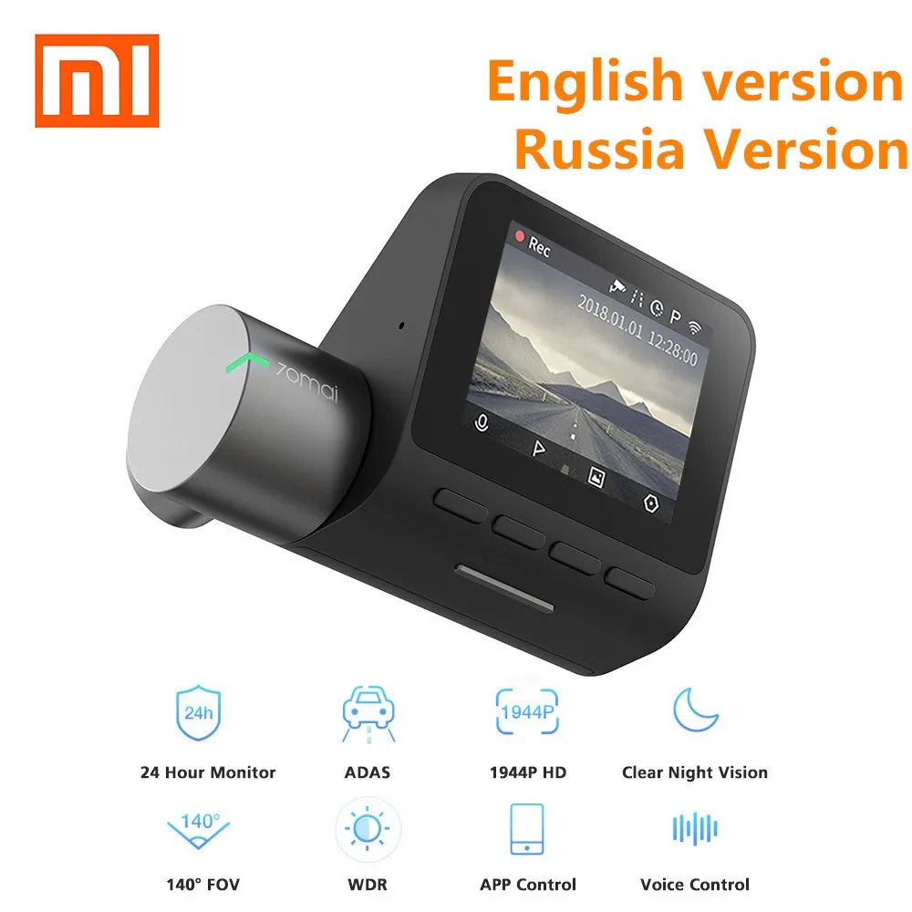 R$271.51 30% de desconto|Xiaomi 70mai traço cam pro 1944 p hd carro dvr câmera imx335 140 graus fov função avançado driver sistema de assistência app controll-in DVR/Câmera Dash from Automóveis e motos on AliExpress 