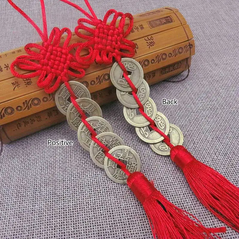 Пять денег удача Очаровательная Старинная монета 1 шт. красная коллекция