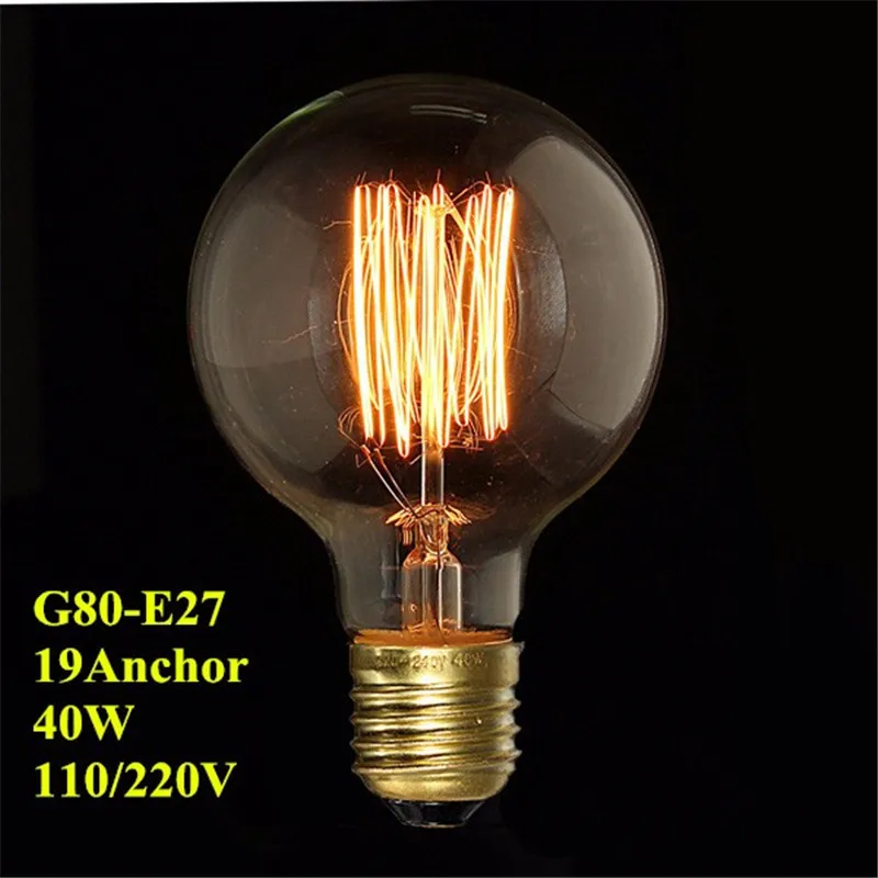 Vintage Retro Filament Edison Antiken Industriellen Stil Lampe Glühbirne 40W E27