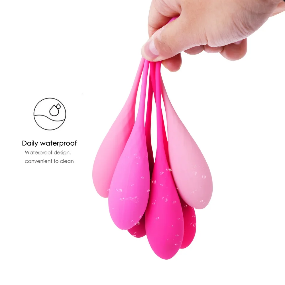 IKOKY 6 Pieces/set Smart Vagina Trainer Exercise Love Ben Wa Ball Vagina Tightening Massager Kegel Ball Sex Toys for Woman
