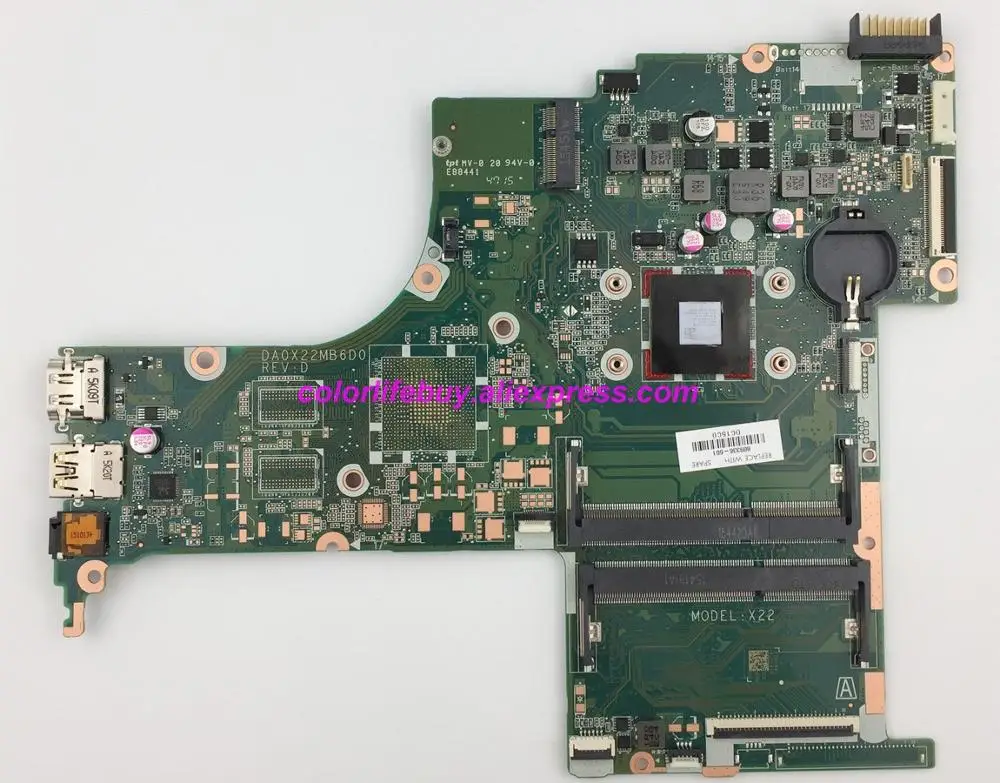 

Genuine 809336-601 809336-501 809336-001 w A6-6310 CPU DA0X22MB6D0 Motherboard Mainboard for HP 15 15-AB Series NoteBook PC