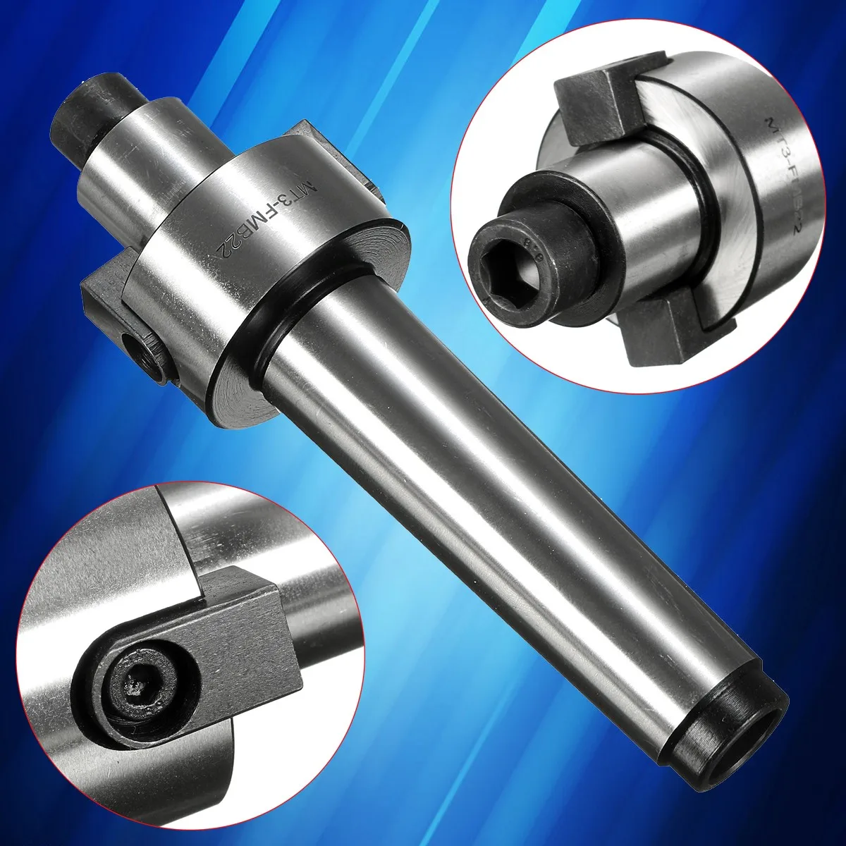 

Face Mill Holder MT3-FMB22 M12 Combine Shell End Mill for Morse Taper Tool Holder For Milling Cutter 138mm