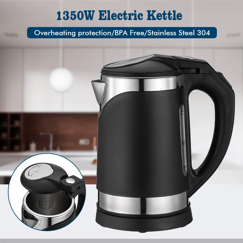 

1350W 1L Electric Kettle Auto Power-off Protection Instant Portable Fast Heating Electric Water Kettle Handy Pouring Tea Kettle