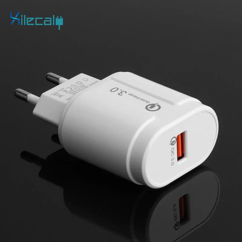

Quick Charge 3.0 USB Charger 12V QC3.0 Fast Charging 1 USB Charger for Samsung S10 S9 Xiaomi Mi 9 Mobile Phone For iphone XS MAX