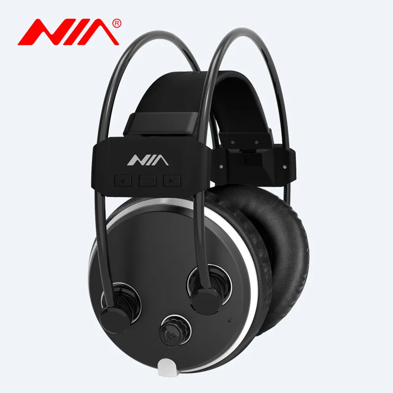 

Wireless Bluetooth Headset Card Headset FM Display Headphones Fever Headphones APP Control HIFI Level nia s1000