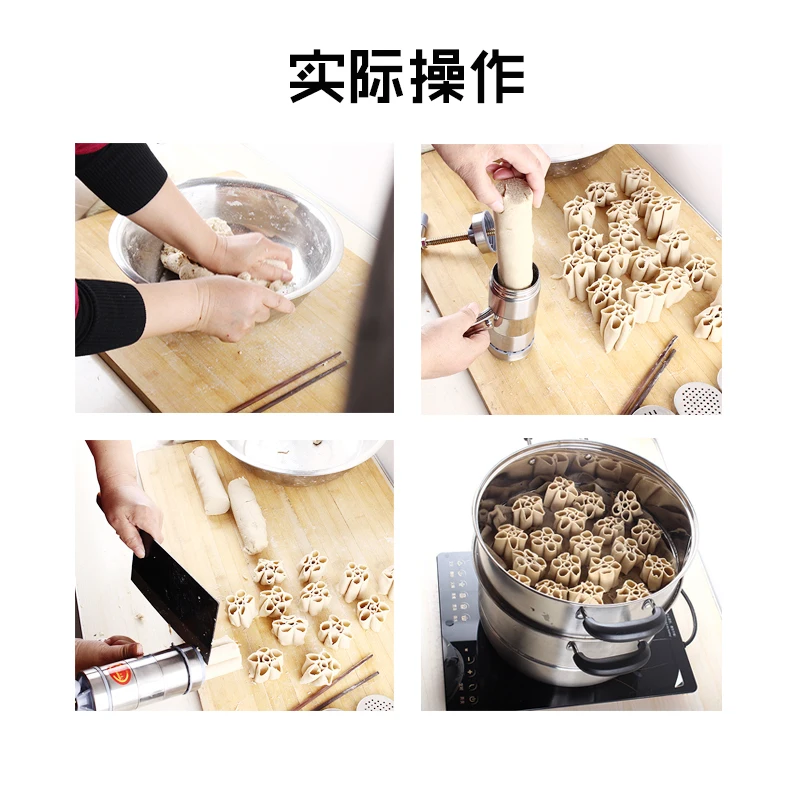 Noodle machine household manual stainless steel pressure hand twisting machine China Shanxi naked oats noodles kitchen tool
