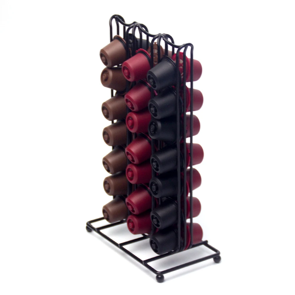  Pod Espresso Storage Rack Coffee Capsule Holders Iron Stand Organizer Dispenser Non Slip Home Filte