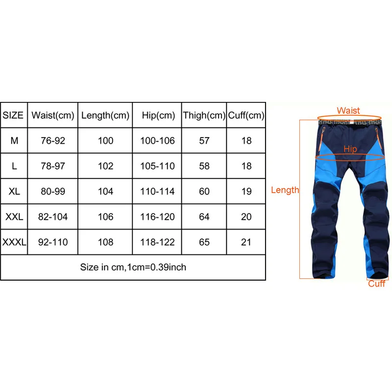 TRVLWEGO de invierno de los hombres de Camping al aire libre pantalones de Trekking senderismo escalada suave de lana deportes caza pantalones empalme color TRVLWEGO de invierno de los hombres de Camping al aire libre pantalones de Trekking senderismo escalada suave de lana deportes caza pantalones empalme color