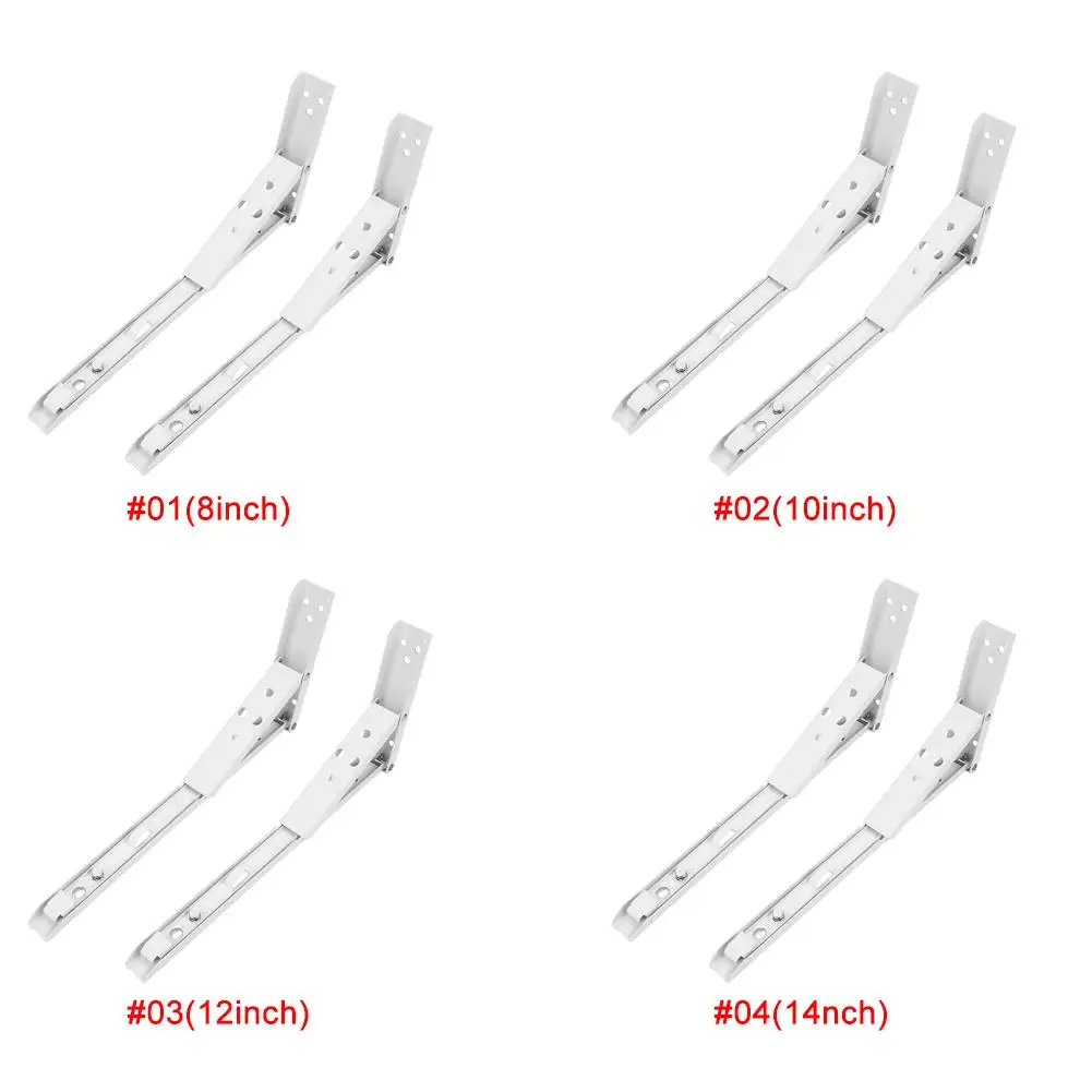 

8/10/12/14 Inches White Triangle Folding Adjustable Angle Bracket Wall Mounted Stand Rack Decoration Triangle Bracket