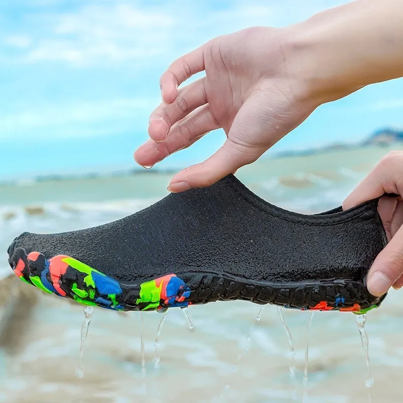

Seaside Beach Surfing Slippers Skiing Female Outdoor Five Finger Soft Fitness sneakers shoes men Mujer Swimming Water Shoes