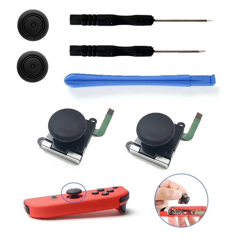 

Joy Con Replacement 3D Analog Joystick Thumb Stick Controller Joycon Sensor Module Potentiometer Repair Tool For Nintendo Switch