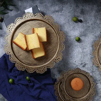 

Vintage Cake Plate Fruit Plate Birthday Cake Stand Champagne Gold