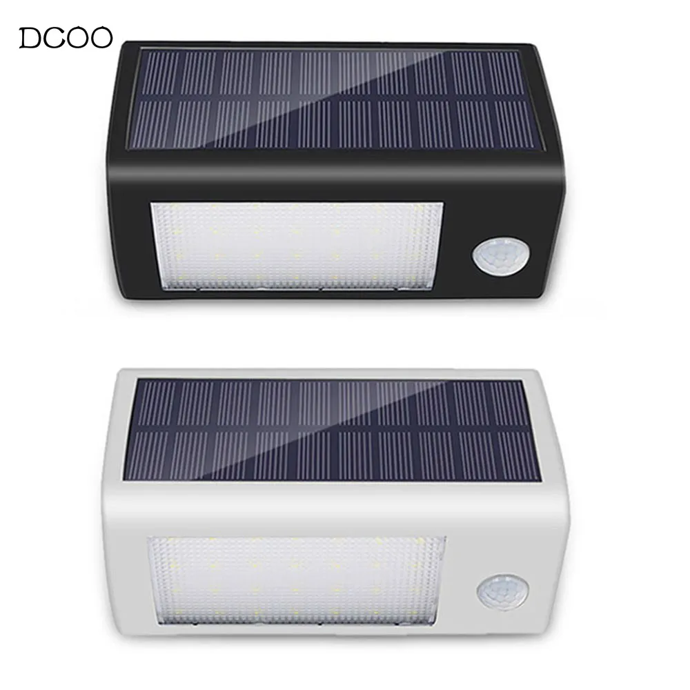 

DCOO Solar Powered Outdoor Lights Rechargeable Motion Sensor Light Wireless Exterior Security Lighting for Patio Garden Driveway