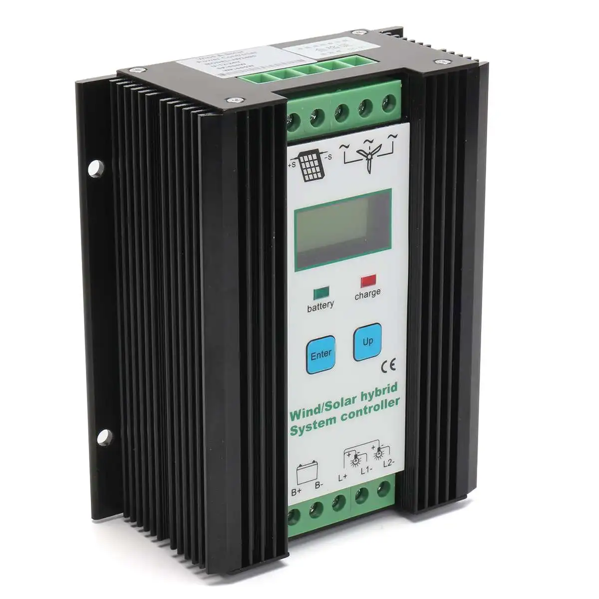 

12/24V LCD Auto PWM Wind/Solar Hybrid System Solar Power Controller 600W Wind + 600W Solar Electrical Equipment Kit Controller