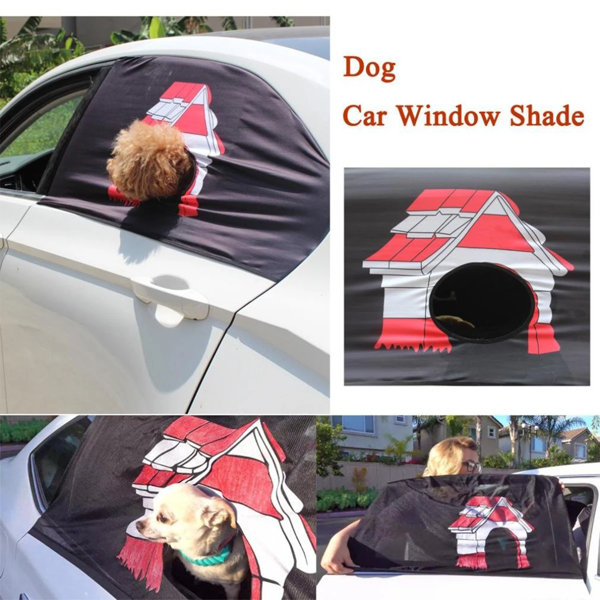 Pet Car Window Sunshade Curtain Auto Static Cling Sun Shade Protector Block Damaging UV Rays Bright Sunlight Heat Styling |