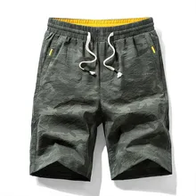 Мужские камуфляжные шорты, хлопковые шорты для мужчин, повседневные летние шорты высокого качества, мужские однотонные шорты с большими карманами, 4XL