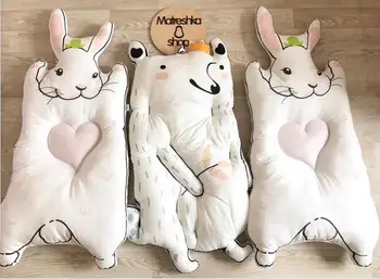 

INS Baby Animal climbing carpet play mats newborn infant soft sleeping mat cotton Rabbit Raccoon Game Pad Children Room Decor
