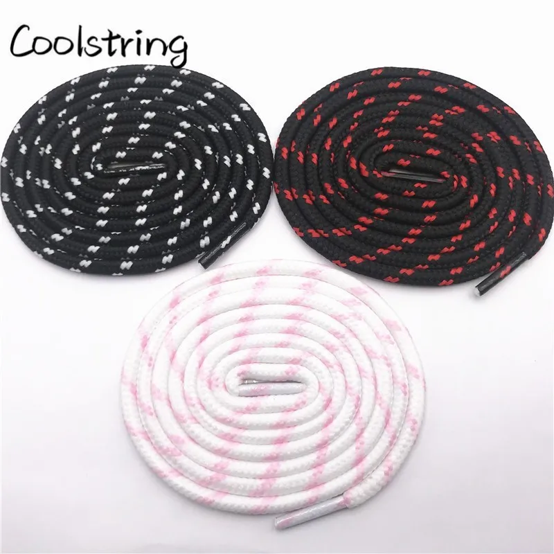 Coolstring 0.45cm Outdoor Unisex Casual Round Striped Sports Shoelace With Dots Bootlaces Shoestrings For Dorky Dad Shoes Laces