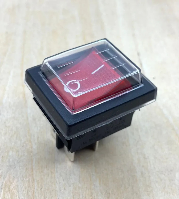 

1PC KCD4-202 boat rocker switch power switch 4 feet with light 31x25mm