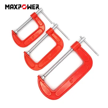 

Adjustable Heavy Duty G Clamp Set 3" + 4" +6" C -clamp Woodworking Clip Clamp For Woodwork Metal Clamping DIY Carpentry Gadgets