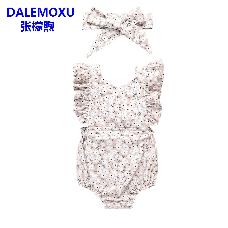 DALEMOXU Summer Newborn Infant Baby Girls Clothing Cute Flower Ruffle Girl Jumpsuit Toddler Romper Overall Costumes 1st Birthday DALEMOXU Summer Newborn Infant Baby Girls Clothing Cute Flower Ruffle Girl Jumpsuit Toddler Romper Overall Costumes 1st Birthday