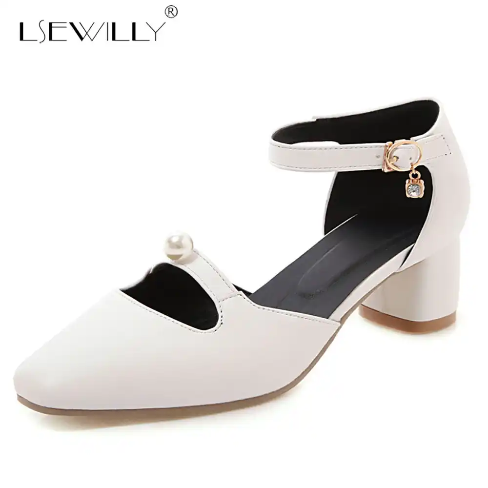 White medium heels Clearance
