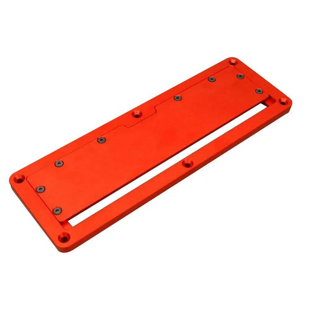 HHO-Aluminum Circular Saw Throat Plate Flip DIY Woodworking Table Cover Plate HHO-Aluminum Circular Saw Throat Plate Flip DIY Woodworking Table Cover Plate